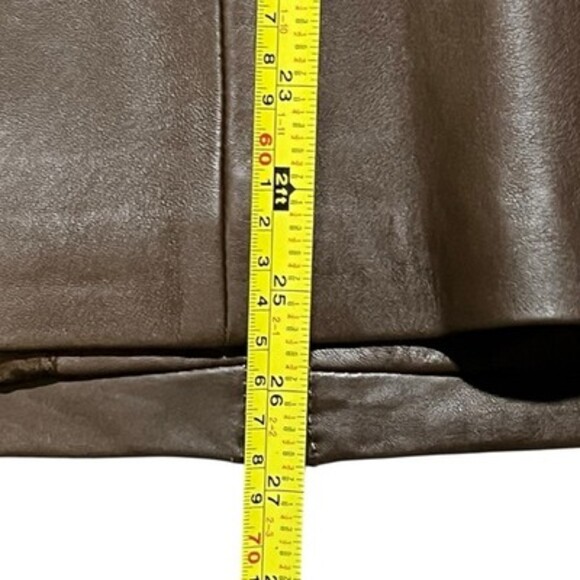 Nicole Miller Original Leather Jacket Brown Ladies Size XL - Picture 16 of 16